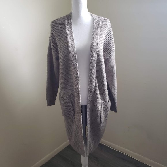 Cortefiel Women Wool Blend Knitted Cardigan Tan Brown Size Medium EUR - Picture 10 of 10